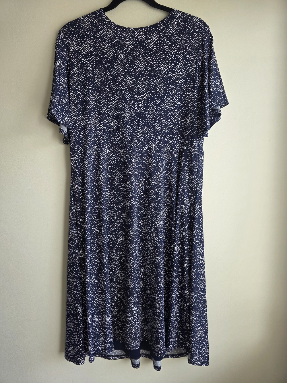NWT Gilli Audey Knit Dress Navy White Polka Dot Dress - Picture 11 of 11